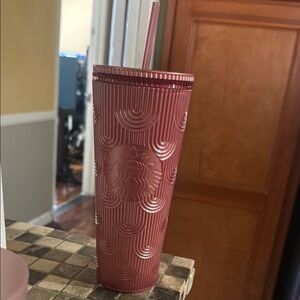 Starbucks Rose Tumbler with Straw